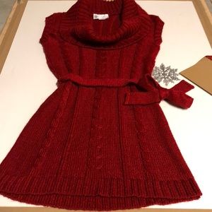 Knit Avenue Red Sweater Dress Size Medium
